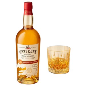 West Cork Blended Irish Whisky Stout Cask 70Cl + Glass Free