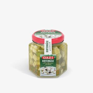 Gazi Cheese Cubes In Oil With Herbs Olive 300 Gr