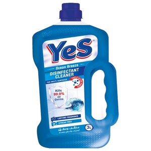 Yes Disinfectant Cleaner Ocean Breeze 3L