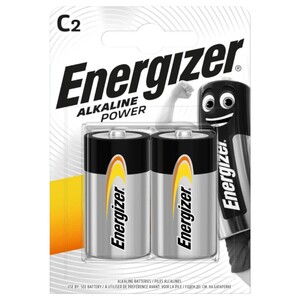 Energizer Alkaline Power C2 Batteries 2 Pieces