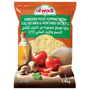 Al Wadi Al Akhdar Shredded Pizza Topping 1.4Kg