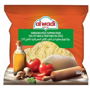 Al Wadi Al Akhdar Shredded Pizza Topping 300G