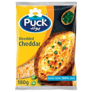 Puck Shredded Cheddar Mix 180G