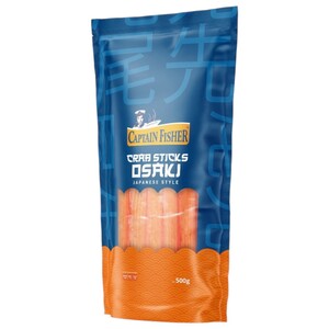 Captain Fisher Frozen Crab Sticks Surimi Osaki Japanese Style 500G