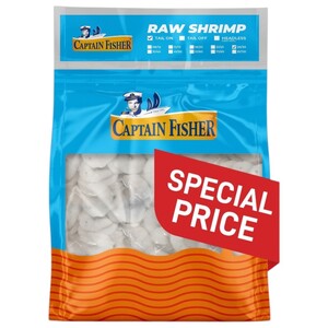 Captain Fisher Frozen Raw Shrimp Tail On 26/30 1Kg