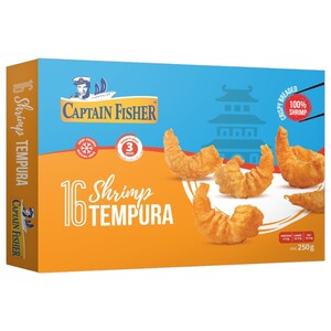 Captain Fisher Frozen Shrimp Tempura 16 Pieces 250G