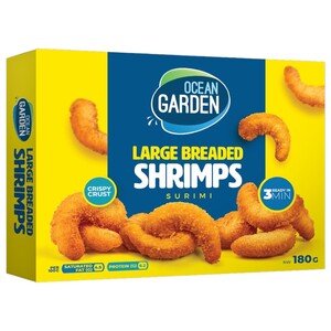 Ocean Garden Frozen Large Breaded Shrimps Surimi 180G