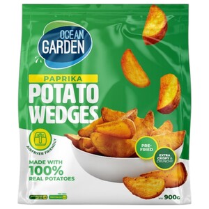 Ocean Garden Frozen Potato Wedges Paprika 900G