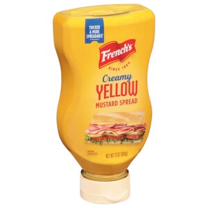 French's Creamy Yellow Mustard Spread Squeeze 340G
