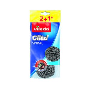Vileda Cleaning Steel Inox Glitzi 2+1 Free