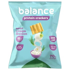Balance Protein Crackers Sour Cream & Onion 70G