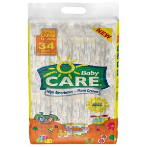 Baby Care Diapers Giant X-Large 34 Pieces -10% Off