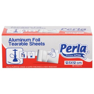 Perla Aluminium Foil Tearable Sheets 12.5 X 12Cm 80 Pieces