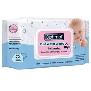 Optimal Baby Pure Water Wipes 72 Pieces
