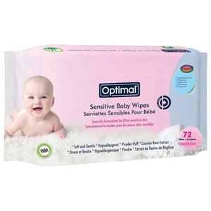 Optimal Baby Wipes Sensitive 72 Pieces