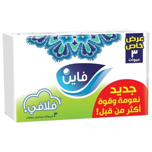 Fine Fluffy Facial Tissues 2Ply 300 Sheets X3