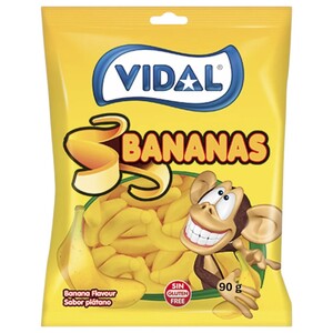 Vidal Jelly Bananas 90G