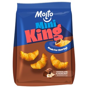 Molto Mini King Croissant Chocolate & Hazelnut 132G
