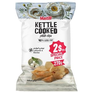 Master Kettle Cooked Potato Chips Labneh & Herbs 270G