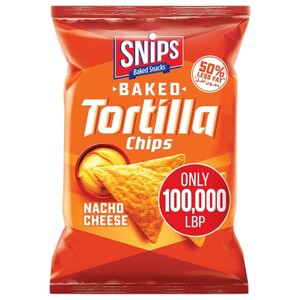 Snips Baked Tortilla Chips Nacho Cheese 230G