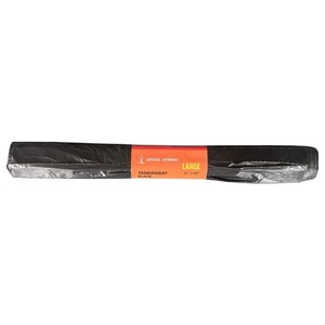 Lighthouse Transparent Black Garbage Bags Large 10 Pieces