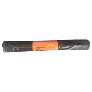 Lighthouse Transparent Black Garbage Bags Medium 10 Pieces