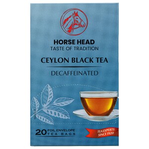 Horse Head Ceylon Black Tea Decaffeinated 20 Bags