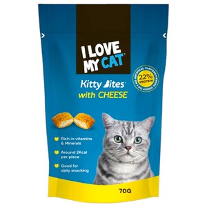I Love My Cat Kitty Bites With Cheese 70G