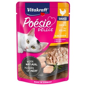 Vitakraft Poésie Délice Cat Food Sauce With Chicken 85G