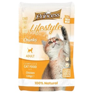 Princess Lifestyle Adult Cat Food Chicken 100G