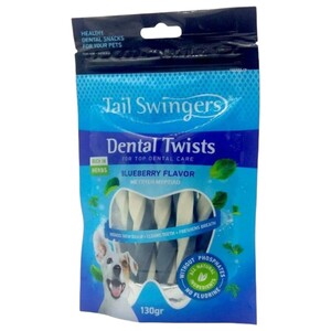 Tail Swingers Dental Twists Blueberry 130G