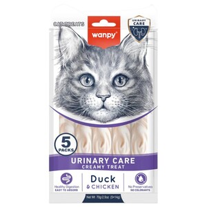 Wanpy Cat Food Urinary Care Creamy Treat Duck & Chicken 70G