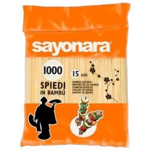 Sayonara Bamboo Skewers 15Cm 1000 Pieces