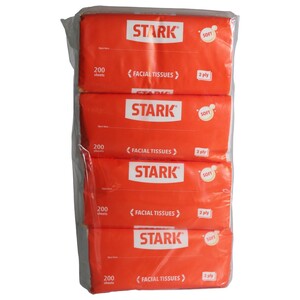 Stark Facial Tissues 2Ply 200 Sheets X4