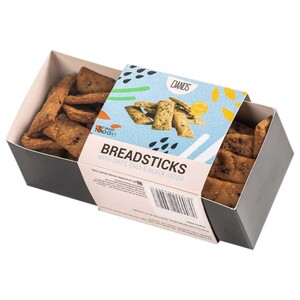 Dands Authentic Baked Breadsticks With Oats Chia & Black Seeds 100G