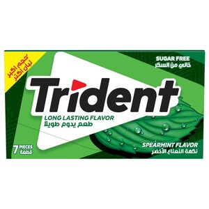 Trident Gum Spearmint 7 Pieces