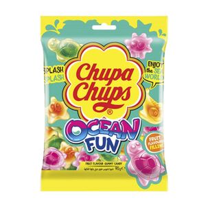 Chupa Chups Jellies Ocean Fun Fruit Flavour Gummy Candy 90 Gr