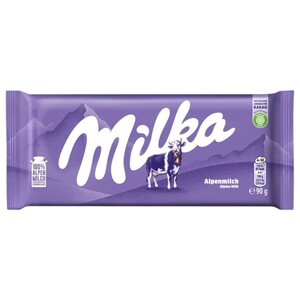 Milka Chocolate Tablet Alpine Milk 90G