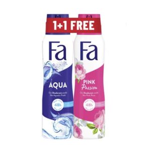 Fa Deodorant Aqua 150 Ml + Pink Passion 150 Ml