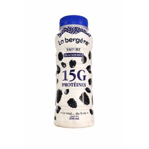 La Bergère 15G Proteine Yogurt Blackberry 250Ml