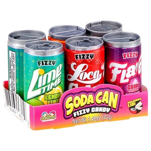 Kidsmania Soda Can Fizzy Candy Assorted 42G