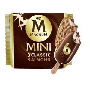 Magnum Mini Classic Almond Ice Cream Sticks 6X330ml