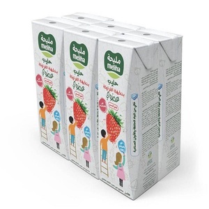 Meliha Organic Uht Strawberry Milk 6X180ml