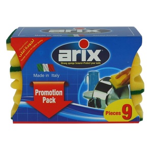Arix Scourer Sponge 9Pcs