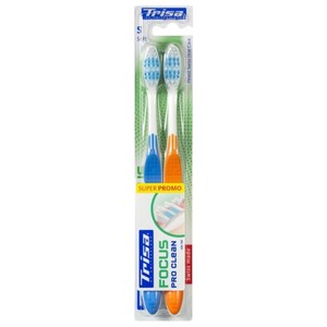 Trisa Toothbrush Focus Pro Clean Soft 2 Pieces
