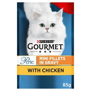 Purina Gourmet Cat Food Mini Fillets In Gravy With Chicken 85G
