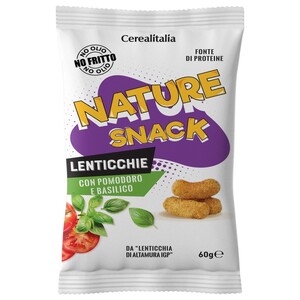Cerealitalia Nature Snack Lentils Chips Tomato Basil 60G