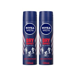 Deo Spray Dry Impact (M) 2X150ml (Promo)