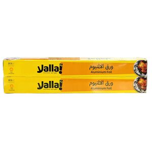 Yalla! Aluminium Foil 37.5 Sq. Ft Pack Of 2