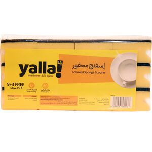 Yalla! Grooved Sponge Scourer 9+3